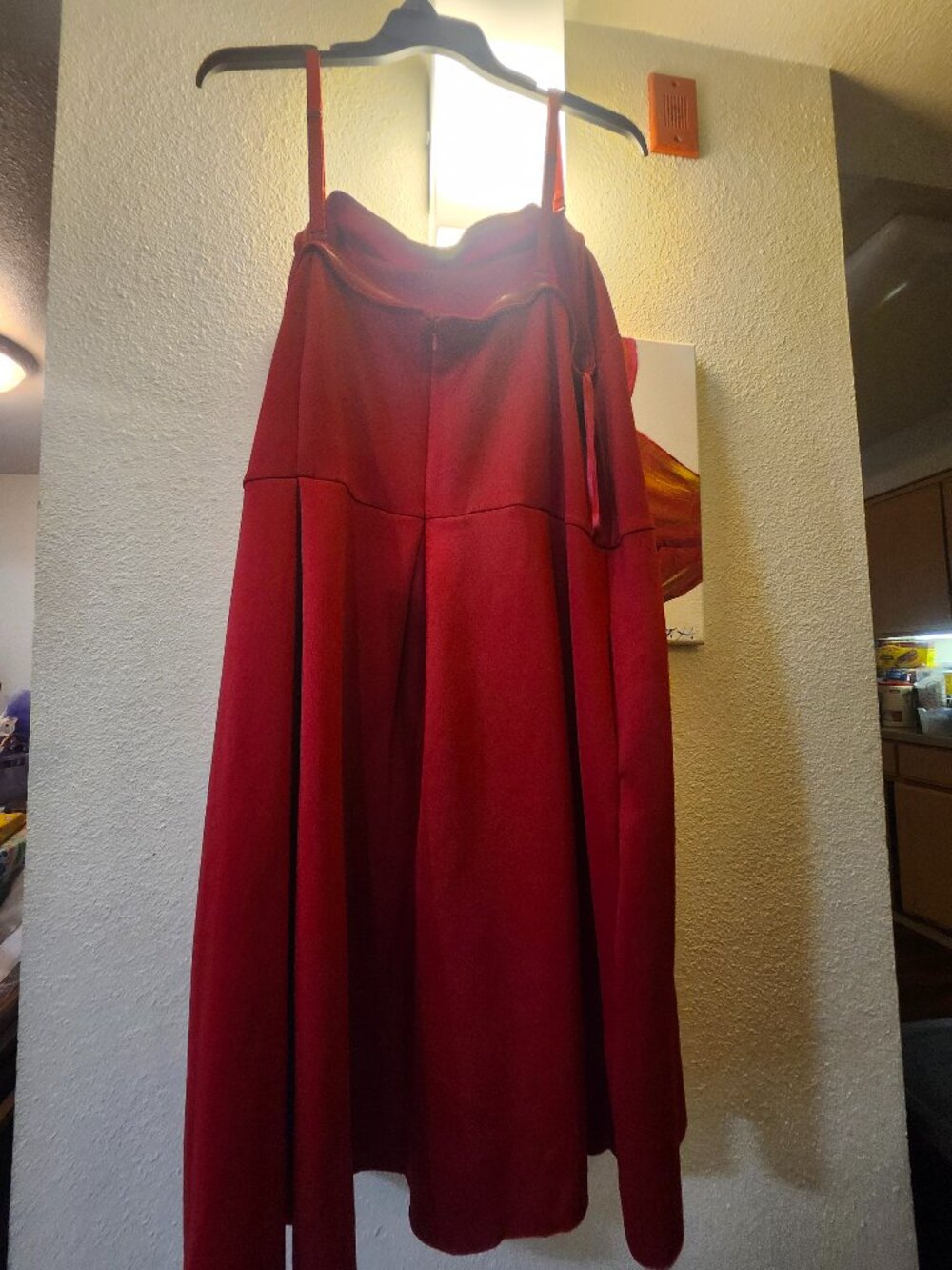 Red evening plus size
